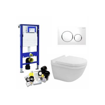 Up320 Toiletset 25 Duravit Starck 3.0 Met Bril En Drukplaat, Ophalen of Verzenden, Nieuw