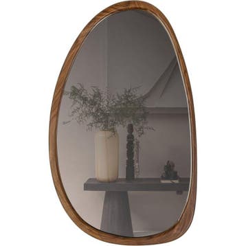 WOOOD Leif Spiegel - Hout - Naturel - 64x38x2 cm -  –, Verzenden, Nieuw