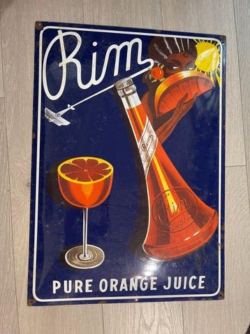 Zeldzame bolvormige geëmailleerde plaat (4,4 kg) - RIM Pure, Antiek en Kunst