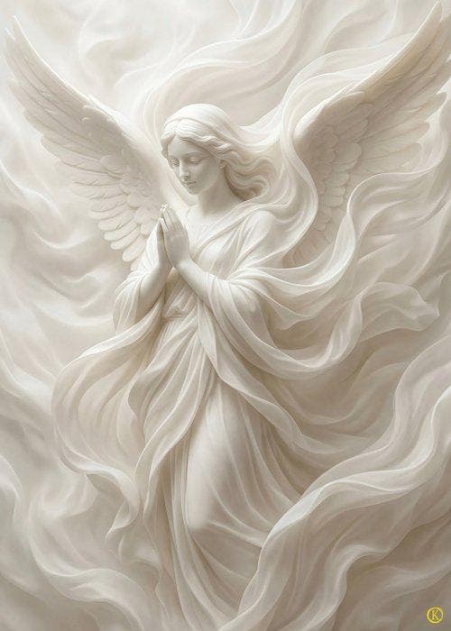 Kleury.art - Angelic Prayer” by Kleury.art (1/5), Antiek en Kunst, Kunst | Designobjecten