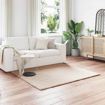 vidaXL Antislip vloerkleed van imitatie konijnenbont OLITE, Verzenden, Nieuw