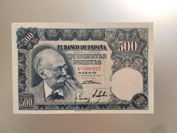 Spanje. - 500 Pesetas - 1951 - Pick 142 (Zonder