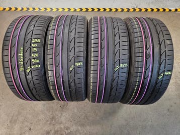 235/40/19 96W BRIDGESTONE ZOMERBANDEN 7,5MM PROFIEL DEMO  4X, Gebruikt, 235 mm, Band(en), Personenwagen