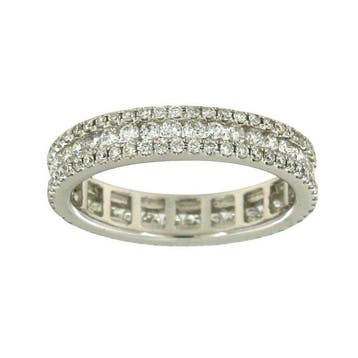 Ring - 18 karaat Witgoud - 1.19ct. tw. - Diamant, Sieraden, Tassen en Uiterlijk, Ringen, Nieuw