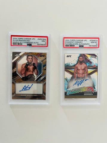 2024 Topps Chrome ISLAM MAKHACHEV KHAMZAT CHIMAEV #MOCIMA /, Nieuw