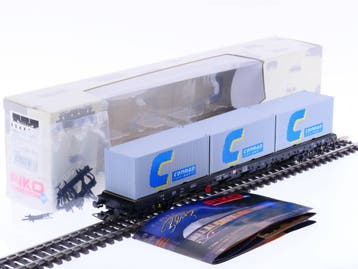 Schaal H0 Piko 95487 DB Containerwagen Conrad #2291, Gelijkstroom, Overige typen, Zo goed als nieuw, Analoog