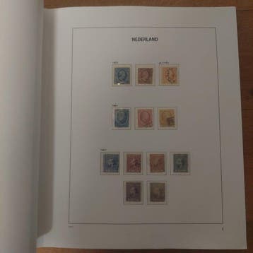 Nederland 1852/1944 - Davo I de Luxe album Nederland met, Gestempeld