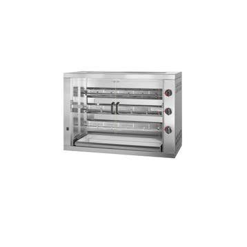 GGM Gastro | Gas kippengrill - 17,7kW - 3 spitten voor 18 |, Verzenden