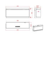 1,2 En 3 Zijdige Elektrische Haard 50 Inch 127 Cm, Huis en Inrichting, Haarden, Nieuw