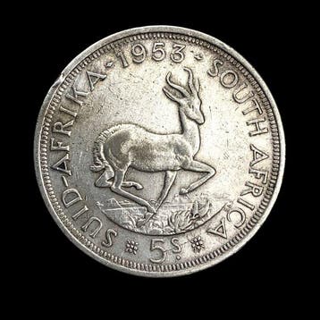 Zuid-Afrika. Silver 5 Shillings - Elizabeth II (1st