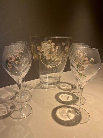 Perrier-Jouët - Champagne koeler (7) - Glas, Acryl -