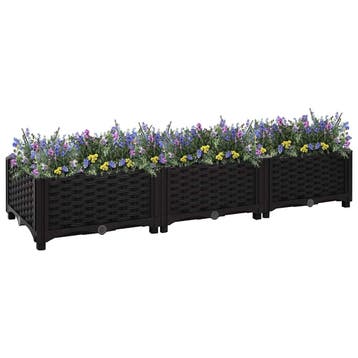 vidaXL Plantenbak verhoogd 120x40x23 cm polypropyleen, Kunststof, Minder dan 30 cm, 100 cm of meer, Verzenden