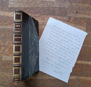 André Gide [ belle édition sur rive dans une reliure de