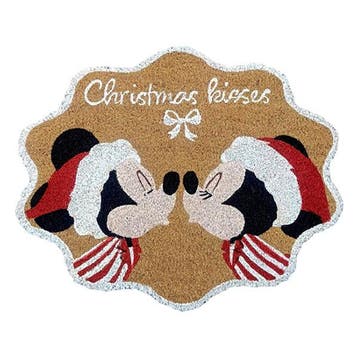 Kerst deurmat | Disney (Mickey en Minnie Mouse, Kus), Verzenden, Nieuw