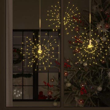 vidaXL Kerstverlichting vuurwerk 140 LEDs buiten 20 cm, Diversen, Kerst, Verzenden, Nieuw