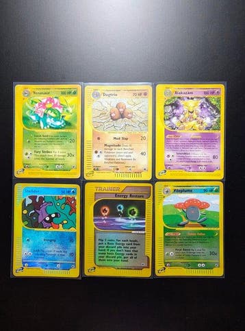 Pokémon - 6 Card - Dugtrio Holo - Venusaur Raro - Alakazam, Nieuw