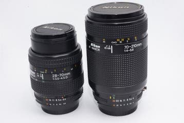 Nikon AF Nikkor 28-70mm f/3.5-4.5 D & 70-210mm f/4-5.6, Nieuw
