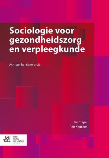 Sociologie voor gezondheidszorg en, 9789036803250, Verzenden, Zo goed als nieuw, HBO