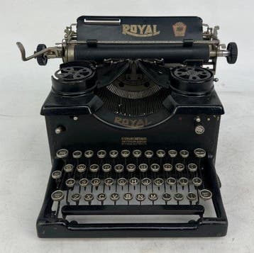 Royal 10 - single glass panel - Typemachine - 1920-1930