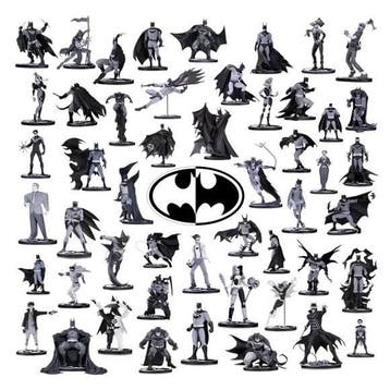 Unieke en Zeldzame Batman Black and White Statues, Verzamelen, Ophalen of Verzenden, Nieuw, Beeldje of Figuurtje