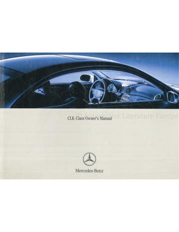 2003 MERCEDES BENZ CLK KLASSE INSTRUCTIEBOEKJE ENGELS, Auto diversen, Handleidingen en Instructieboekjes