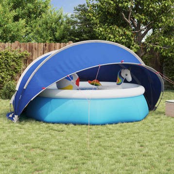 vidaXL Pooldome 405 x 405 x 192 cm 185T polyester met, Tuin en Terras, Zwembad-toebehoren, Verzenden, Nieuw