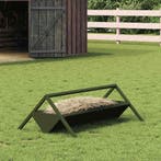 vidaXL Voederbak voor vee Olijf Groen 111 x 76 x 38 cm, Verzenden, Nieuw
