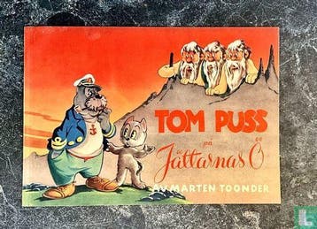 Bommel en Tom Poes - Tom Puss på Jättarnas Ö - 1949, Boeken, Eén stripboek, Verzenden, Gelezen, Toonder, Marten.