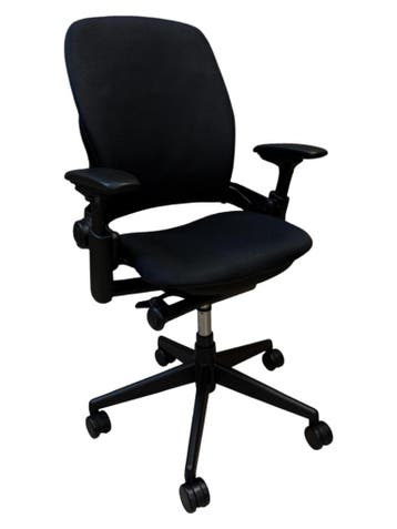 Refurbished Steelcase Leap V2 Office Chair - Black Colour, Verzenden, Zwart, Zo goed als nieuw, Bureaustoel