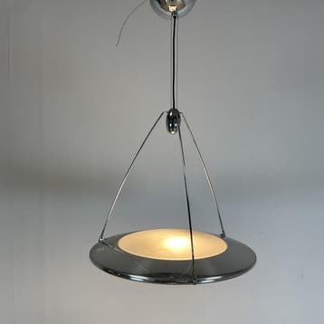 Tweedehand Arteluce Mira S UFO  design jaren 90 hanglamp, Ophalen of Verzenden, Gebruikt