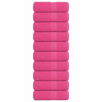 vidaXL Washandjes FROGN 10 st 30x30 cm 360 g/m² roze, Verzenden, Nieuw, Roze