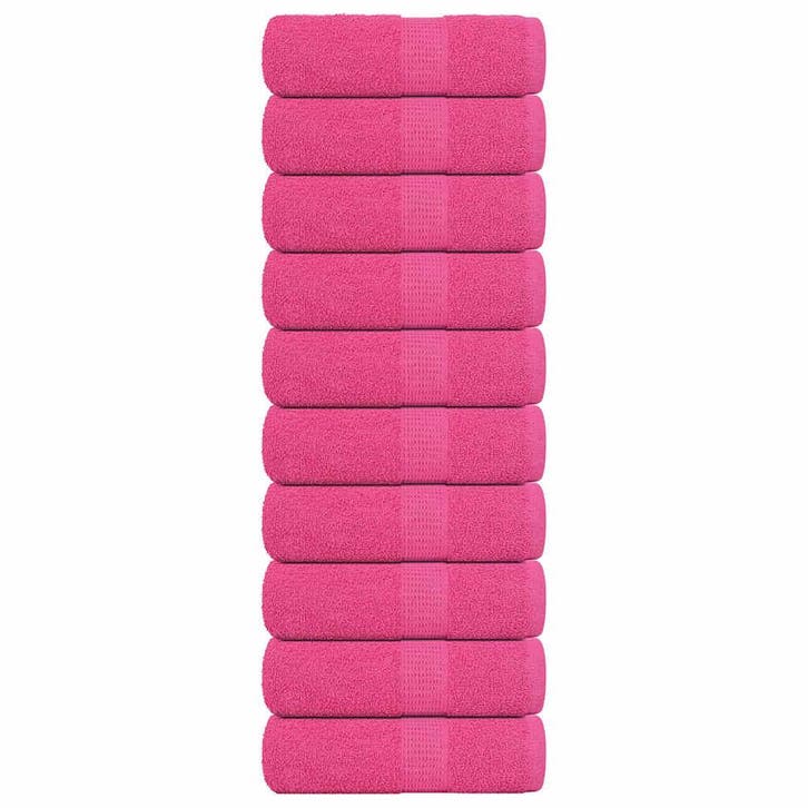 vidaXL Washandjes FROGN 10 st 30x30 cm 360 g/m² roze, Huis en Inrichting, Badkamer | Badtextiel en Accessoires, Roze, Nieuw, Verzenden
