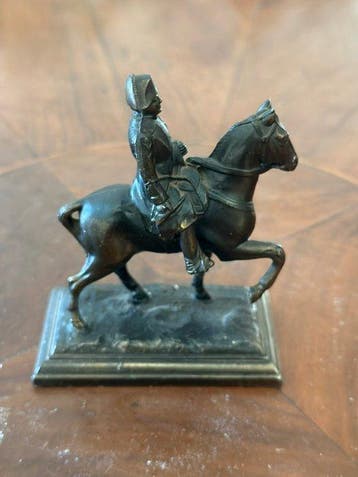 Figuur - Cavaliere a cavallo - Brons