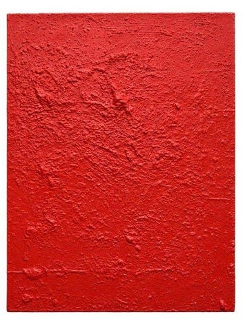 Bernard Aubertin (1934-2015) - Champ rouge, Antiek en Kunst, Kunst | Schilderijen | Modern