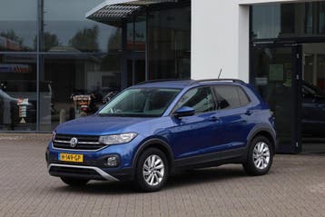 Zakelijke Lease |  Volkswagen T-Cross 1.0 TSI Life, Gebruikt, Blauw, Overige brandstoffen, Handgeschakeld