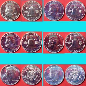 Verenigde Staten. Half Dollar 1961/1962, Benjamin Franklin