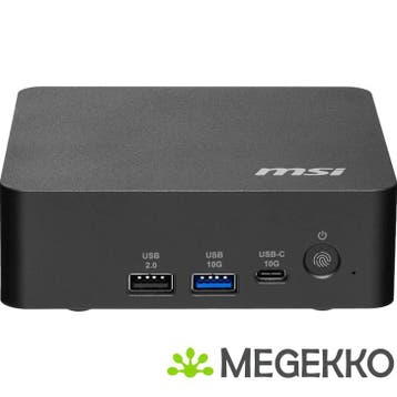 MSI Cubi NUC AI+ 3MG-003BEU Cube Zwart 386H Intel SoC, Computers en Software, Verzenden, Nieuw, MSI