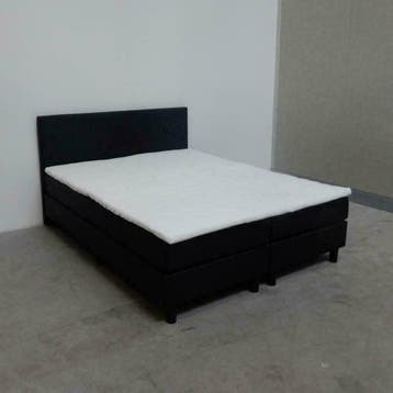Boxspring Bravo 70 x 200 Stof Antraci €209,- *Outlet*, Huis en Inrichting, Slaapkamer | Boxsprings, Nieuw, Eenpersoons, 200 cm