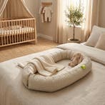 Babynest Beige Geruit | Luxe Katoen | Scherpe Prijs, Ophalen of Verzenden, Nieuw, Jongetje of Meisje