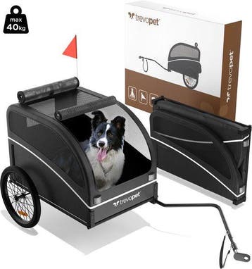 2dekans | Trevopet® Hondenfietskar - Opvouwbare Fietskar, Dieren en Toebehoren, Ophalen of Verzenden, Zo goed als nieuw