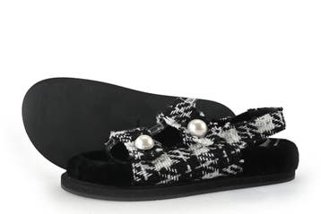 Roberto Festa Slippers in maat 37 Zwart, Slippers, Verzenden, Zwart, Zo goed als nieuw