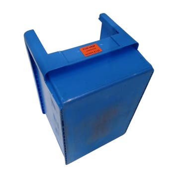 Magazijnbak, 500x300x300 mm, blauw kunststof, gebruikt, Ophalen of Verzenden