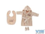 VIB Giftset Nude Badjas62-68/Slab/Slippers, Ophalen of Verzenden, Nieuw