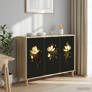 vidaXL Dressoir BREMEN Sonoma 102 x 33 x 75 cm Bewerkt hout, Verzenden, Nieuw, Overige houtsoorten, Minder dan 50 cm