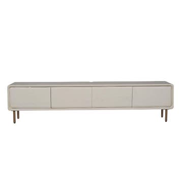 Zwevend tv meubel Allure Zand Mangohout 240 cm | Starfurn, Ophalen of Verzenden, Nieuw