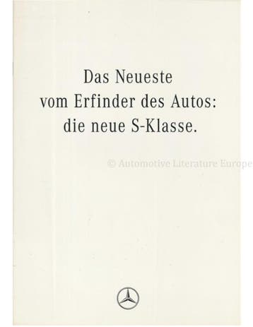 1991 MERCEDES BENZ S KLASSE BROCHURE NEDERLANDS, Boeken, Nieuw, Author