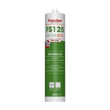 Frencken Montagelijm Fast Tack FS125 290ml - transparant, Ophalen of Verzenden, Nieuw