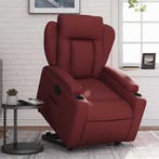 vidaXL Sta-op-stoel kunstleer wijnrood, Huis en Inrichting, Fauteuils, Verzenden, Nieuw