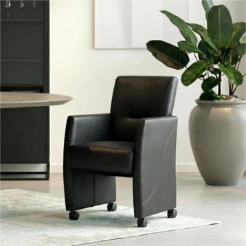 Leren eetkamerstoel Pleasure - Toledo Pacific (donkerblauw), Huis en Inrichting, Stoelen, Eigentijds, Modern, Blauw, Nieuw, Leer