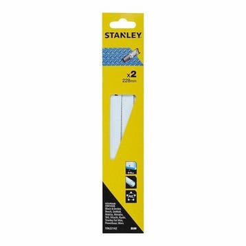 Stanley recipro zaagbladen 228mm metaal, Verzenden, Nieuw